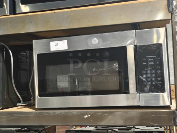 BRAND NEW SCRATCH AND DENT GE 1.6 cu ft Over-the-Range Microwave Oven, Model PVM9005SJ8SS, stainless steel, minor scratches.