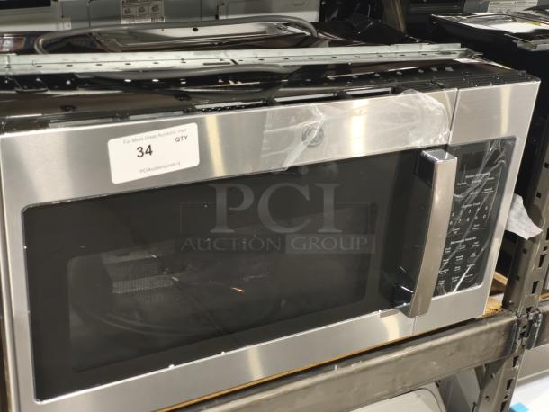 Brand new GE 1.7 cu ft over-the-range sensor microwave oven, model JVM6175SK6SS. Scratch and dent condition, stainless steel finish.