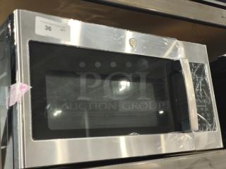 BRAND NEW GE 1.7 cu ft Over-the-Range Microwave, Model JVM6175SK6SS. Scratch and dent condition.