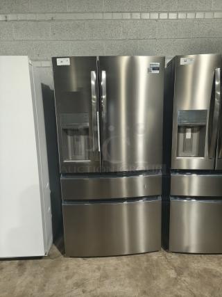 Frigidaire Gallery 21.5 cu ft counter-depth 4-door French door refrigerator, model GRMC2273CF04, in new condition.