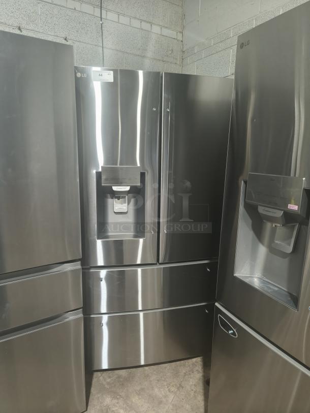 LG 27.8 cu ft 4-Door Smart French Door Refrigerator, LRMXS2806S/05, stainless steel finish, Craft Ice™ feature, new condition.