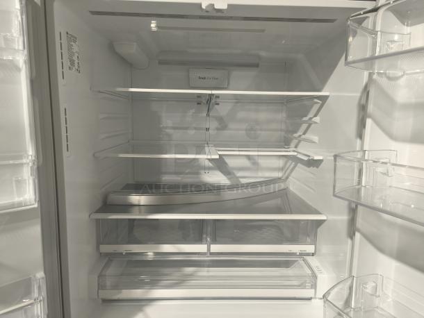 LG 27.8 cu ft 4-Door Smart French Door Refrigerator, model LRMXS2806S/05, new condition, spacious interior, Craft Ice capable.