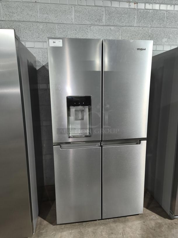 NEW Whirlpool WRQC7836RZ 36-Inch 4-Door Counter Depth Refrigerator with In-Door Ice & Water. Stainless steel finish.