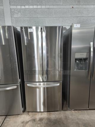NEW LG 22 cu ft French Door Refrigerator, model LFCS2250S/07, 30-inch width, stainless steel, unused with original tags.