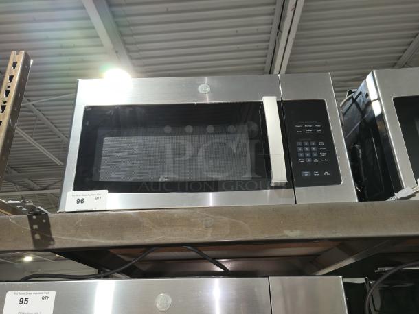 BRAND NEW GE 1.6 cu ft Over-the-Range Microwave Oven, Model JVM3162RJSS, stainless steel, scratch and dent condition.