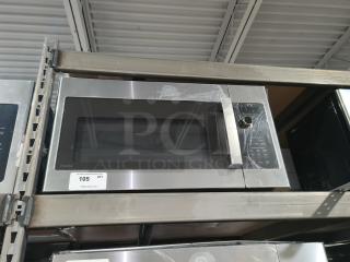 BRAND NEW GE Profile 1.7 cu ft convection microwave, model JVM3160DFBB, scratch and dent condition, silver finish.