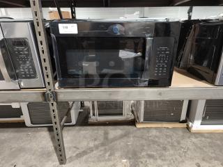 BRAND NEW GE 1.9 cu ft Over-the-Range Sensor Microwave, Model JVM7195DKBB, scratch and dent, black finish, digital controls.