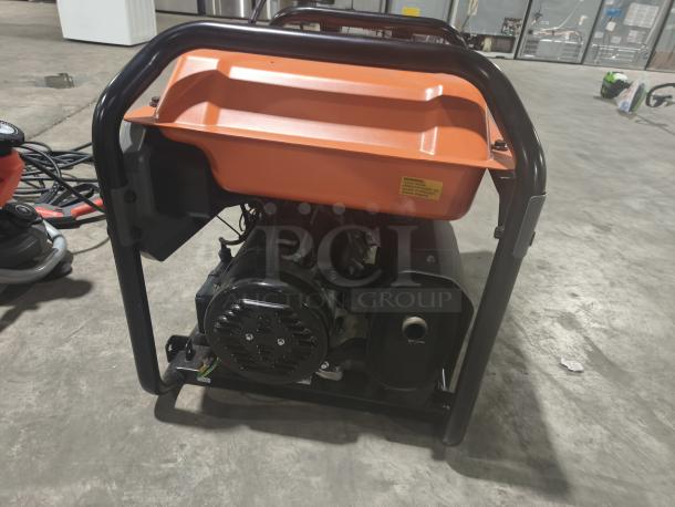Generac GP9200E Portable Generator, 9200 running watts, 11,250 peak watts. Visible condition appears excellent, robust frame.