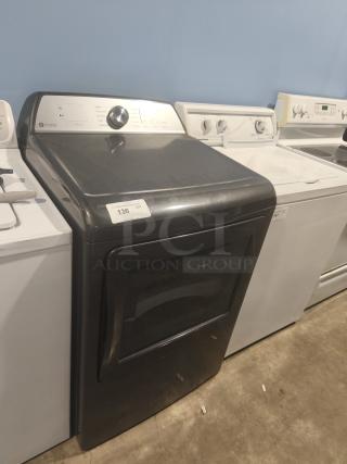 GE Profile 7.4 cu ft Smart Electric Dryer PTD60EBPRDG, Diamond Gray, excellent condition, features intuitive controls.