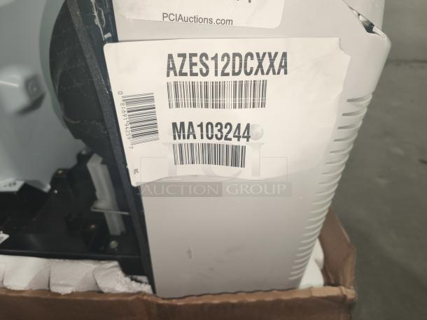 Brand new GE Zoneline PTAC, model AZES12DCXXA, 12,000 BTU, cooling + electric heat, fixed speed, corrosion protection.