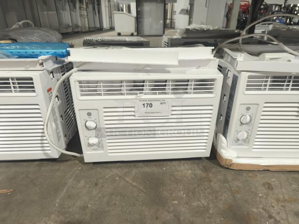 BRAND NEW GE 5000 BTU window air conditioner, model AWFS05BWL. Scratch and dent condition, suitable for rooms up to 150 sq ft.