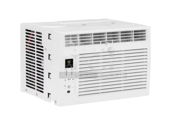 BRAND NEW GE 6,000 BTU window air conditioner, model AWFS06BWL, scratch and dent, electronic controls, ideal for small rooms.