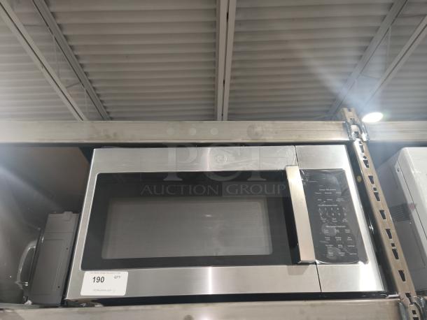 BRAND NEW GE 1.6 cu. ft. Over-the-Range Microwave Oven, Model JNM3163RJ6SS, with recirculating venting, scratch and dent condition.