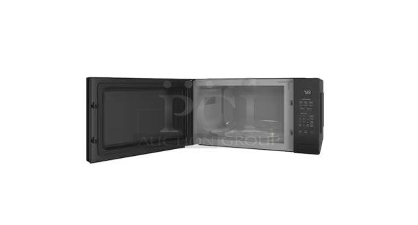 BRAND NEW GE Profile 2.2 Cu. Ft. Built-In Sensor Microwave, Model PCWK22U1WBB, open door, scratch and dent condition.
