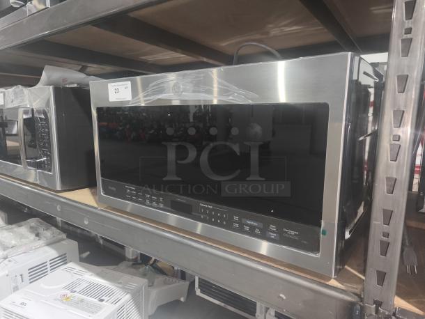 BRAND NEW GE Profile 2.1 cu ft Over-the-Range Microwave, Model PVM9005SJ8SS. Stainless steel, scratch and dent condition.
