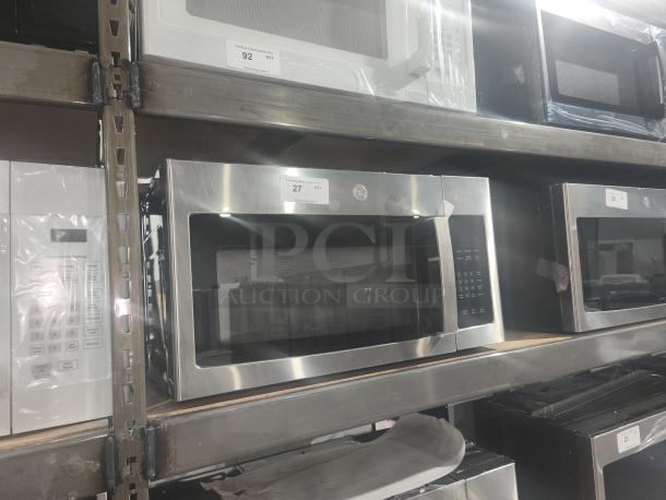 BRAND NEW GE 1.6 cu ft Over-the-Range Microwave, Model PVM9005SJ8SS, scratch and dent, stainless steel finish.