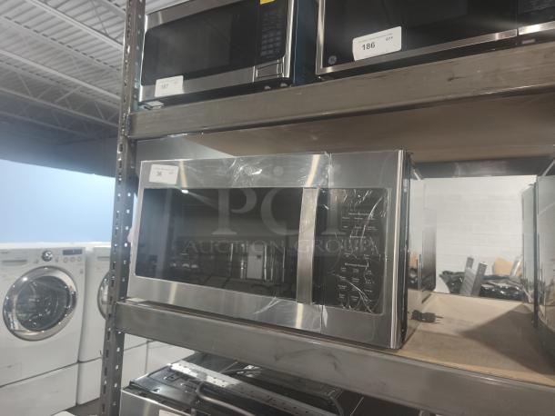 BRAND NEW GE 1.7 cu ft Over-the-Range Microwave, Model JVM6175SK6SS. Stainless steel, minor scratches, in warehouse.