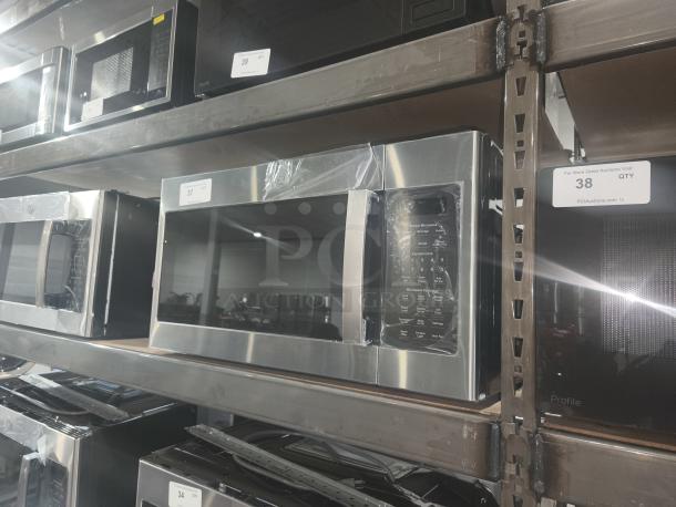 BRAND NEW GE 1.7 cu ft Over-the-Range Microwave, Model JVM6175SK6SS, stainless steel, scratch and dent, sensor features.