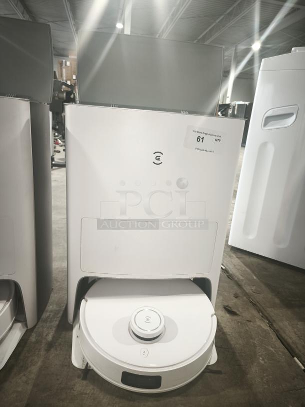 Ecovacs DEEBOT T10 OMNI Robot Vacuum & Mop with Auto-Cleaning Station, model 3444569, in tested working condition.