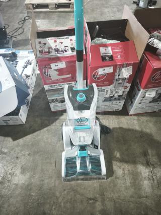 NEW Hoover SmartWash+ Automatic Carpet Cleaner, Model RCTR 4000, pristine condition, features automatic cleaning technology.