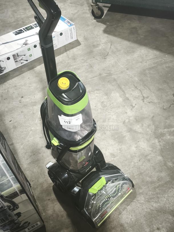 BISSELL ProHeat 2X Revolution Carpet Cleaner, Model 1548, pet variant, in tested working condition. Visible label reads lot 112.