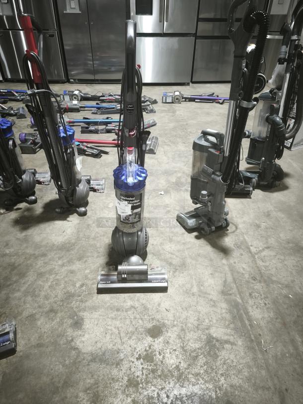 Dyson Ball Multi Floor 2 Upright Vacuum UP19, tested and working, gray and blue.