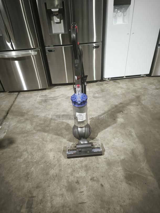 Dyson Ball Multi Floor 2 Upright Vacuum, Model UP19, tested and working, grey and blue, in good condition.