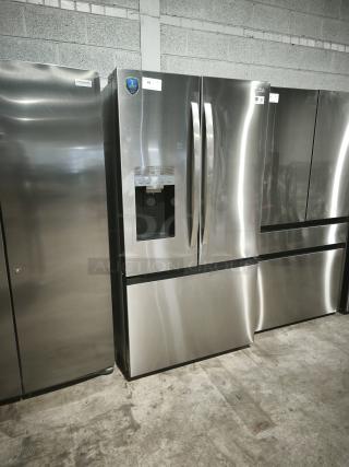 Midea 29 cu. ft. OneTouch AutoFill™ French Door Refrigerator, model MRF29D9BST, like new condition, stainless steel finish.