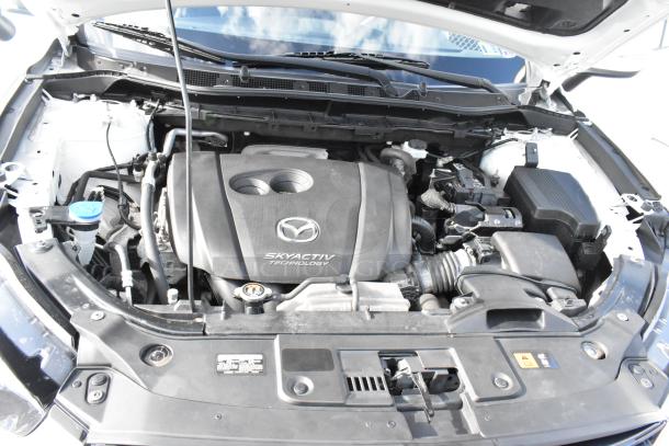 2016 Mazda CX-5 Grand Touring engine bay with Skyactiv Technology. Clean condition, VIN JM3KE4DY0G0778964.
