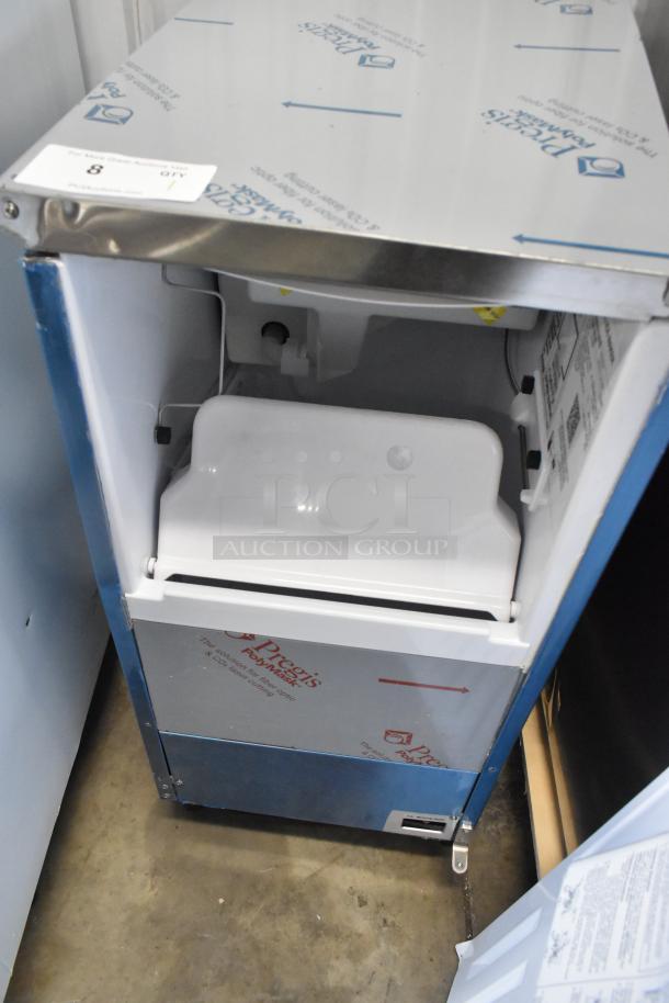 Brand new 2025 Hoshizaki AM-50BAK stainless steel ice machine with 27 lb bin. Scratch and dent condition. 115V, 1 phase.