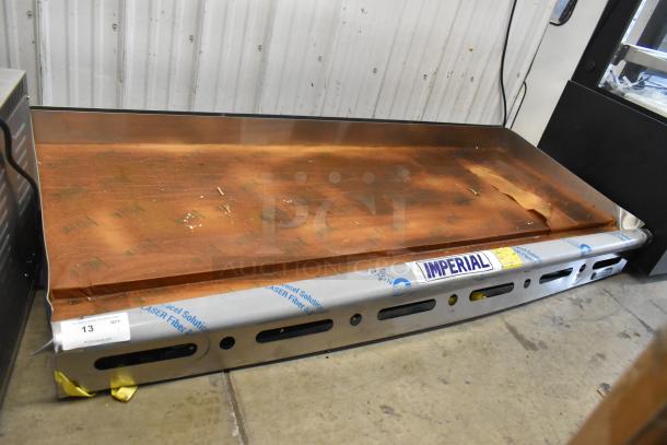 Brand new 2025 Imperial ITG-72 stainless steel natural gas flat top griddle, scratch and dent condition.