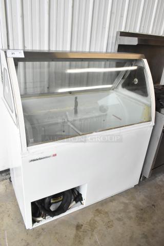 Kelvinator Metal Commercial Ice Cream Dipping Cabinet. See Pictures for Side Panel Glass Cracks.  115 Volts, 1 Phase. - Item #1214843