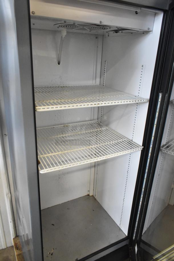 2018 True GDM-12-HC single door cooler, metal, commercial grade, 115 volts, 1 phase, slightly used condition.