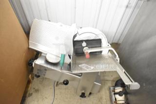 Bizerba Metal Commercial Countertop Meat Slicer. 120 Volts, 1 Phase. - Item #1214850