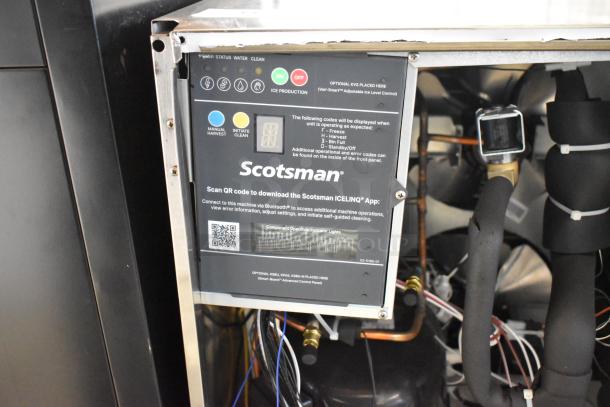2024 Scotsman MC1030MA-32A Prodigy Elite Ice Machine, stainless steel, Bluetooth connectivity, QR code for ICELINQ® app.