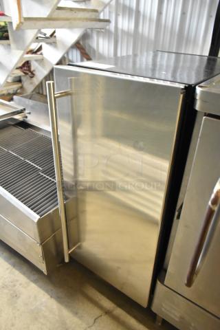 General Electric GE Monogram ZDIS15SSHRHA Stainless Steel Commercial Self Contained Ice Machine. - Item #1214857