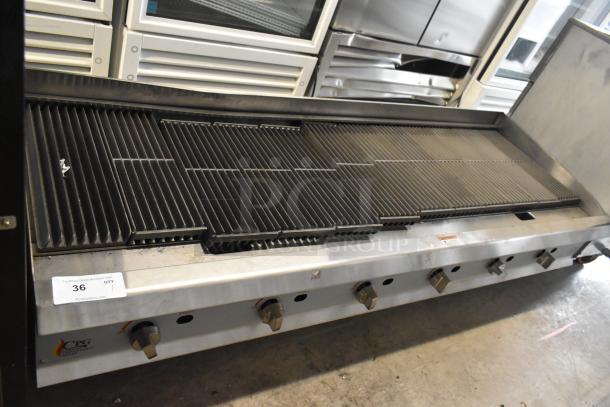 2022 Cooking Performance Group 72" stainless steel charbroiler, model 351CRCPG72NL, 240,000 BTU, natural gas powered.