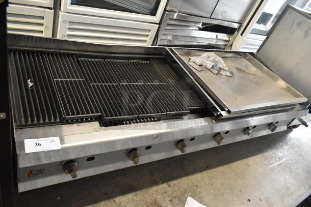 2022 Cooking Performance Group 351CRCPG72NL 72" stainless steel natural gas charbroiler, 240,000 BTU, excellent condition.
