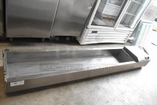 2022 PIZZA88A Stainless Steel Commercial Countertop Refrigerated Rail, model PIZZA88A, missing lid, 115 volts, 1 phase.
