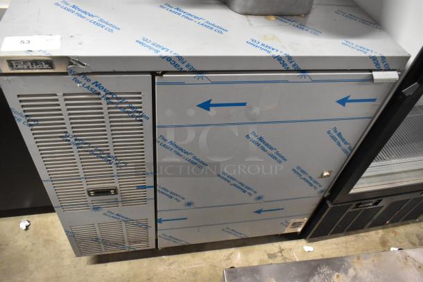Brand new Perlick DDS36 stainless steel beer dispenser, 36", fits two 1/4 kegs, 115V, scratch and dent condition.