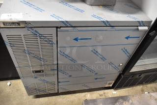 Brand new Perlick DDS36 stainless steel beer dispenser, 36", fits two 1/4 kegs, 115V, scratch and dent condition.