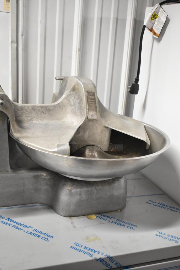 Hobart 84185 Metal Commercial Buffalo Chopper, 115V, countertop model, durable metal body, used condition, visible wear.