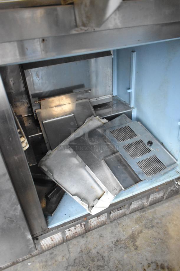 Delfield 4460N-24M-QZN stainless steel commercial prep table panels. Used condition. 115 volts, 1 phase.