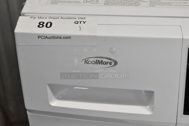 Brand new KoolMore front load washer, minor scratches. Visible KoolMore logo. Auction tag: PCIauctions.com QTY 80.