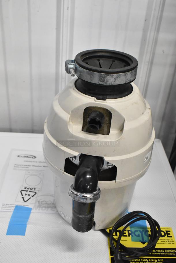 Franke unit, 115V, 1 phase, in white with black and metal fixtures, includes manual and cords, used condition.