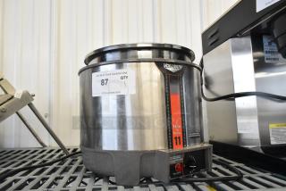 Vollrath HS-11 stainless steel commercial countertop soup warmer, 120 volts, 1 phase, in good condition with temperature dial.