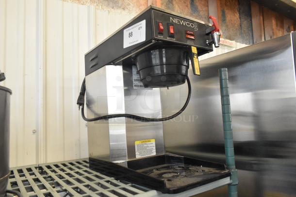 Newco ACE-TS Metal Countertop Coffee Machine, poly brew basket, 120V, 1 phase, stainless steel, excellent condition.