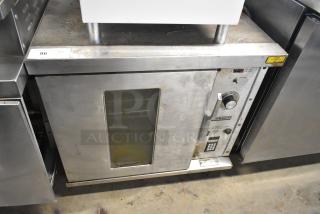 Hobart Stainless Steel Commercial Electric Powered Half Size Convection Oven w/ View Through Door. 208/240 Volts, 1 Phase. - Item #1214918