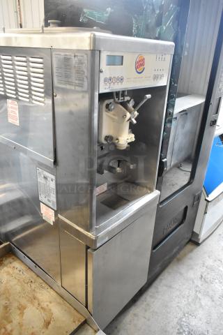 Taylor PH61-33 Stainless Steel Commercial Air Cooled Floor Style Single Flavor Soft Serve Ice Cream Machine. 208-230 Volts, 3 Phase. - Item #1214923