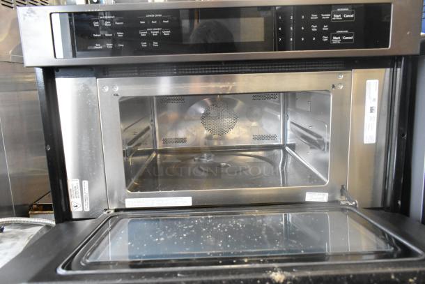 KitchenAid KOCE500EBS11 stainless steel convection oven. Wall mount design, electric powered, 208/240 volts, dual functions.